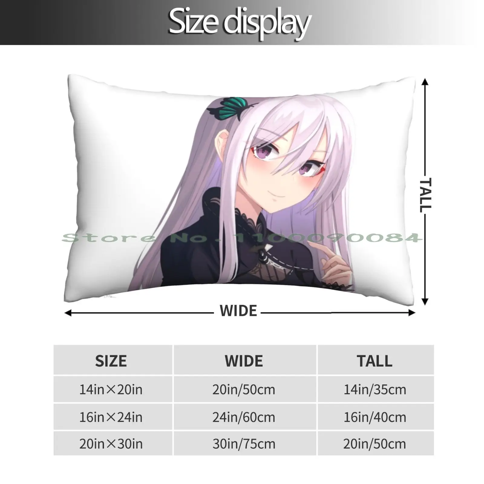 ?cutie Echidna Re Zero Isekai Anime? Pillow Case 20x30 50*75 Sofa Bedroom Fanart Quote Art Evil Morty Painting Evil Morty Art