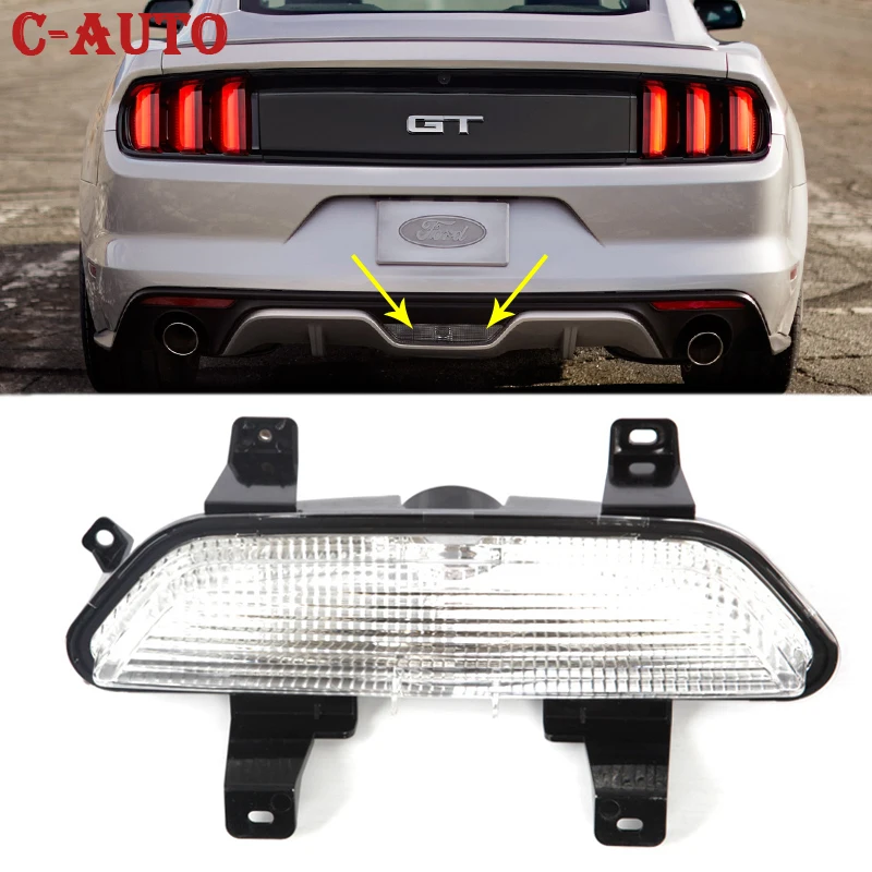 

Car Brake Light Rear Fog Reflector light Bumper Reflector lamp Tail Warning For Ford Mustang GT 5.0 2015-2020 Car Accessories