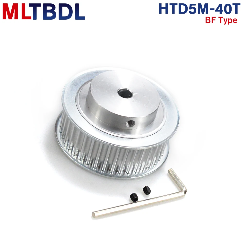 5M BF Type 40T Timing Pulley Inner Bore 8/10/12/14/15/16/17/20/22/24/25mm 40Teeth 5mm Pitch 16/21mm width HTD Timing Belt Pulley