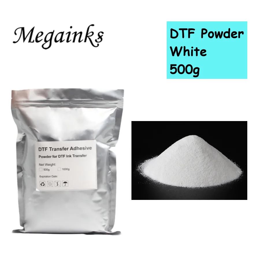 500g DTF Hot Melt Powder White PET Direct Transfer Film Printing For DTF Ink