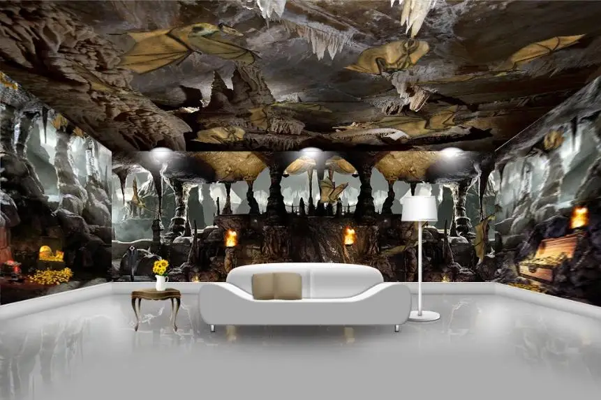 

Custom wallpaper 3D Cave wallpapers for living room bedroom wallpaper for walls 3 d Whole house background wall mural