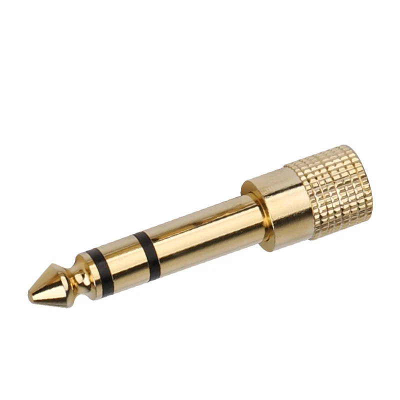 스튜디오, 무대 공연, 금도금 하우징에 사용되는 Alctron C2114 3.5mm ~ 6.35mm 오디오 어댑터
