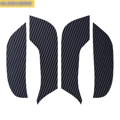 Interior Door Anti Kick Pad Protection Mat Carbon Fiber leather 3D Stickers car Accessories for tesla model 3 2019 2020 2021