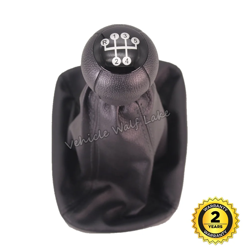 

For Vauxhall Opel ZAFIRA A 1998 1999 2000 2001 2002 2003 2004 2005 Car 5 Speed Gear Stick Shift Knob With Black PU Leather