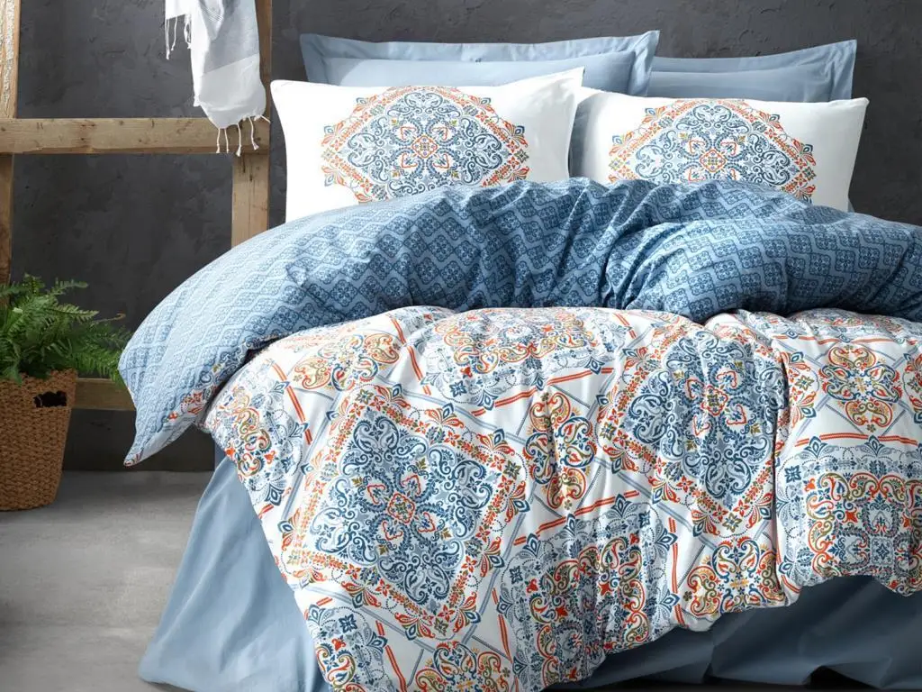 Cottonbox Bohemian Grande Double Personality Duvet cover set Blue