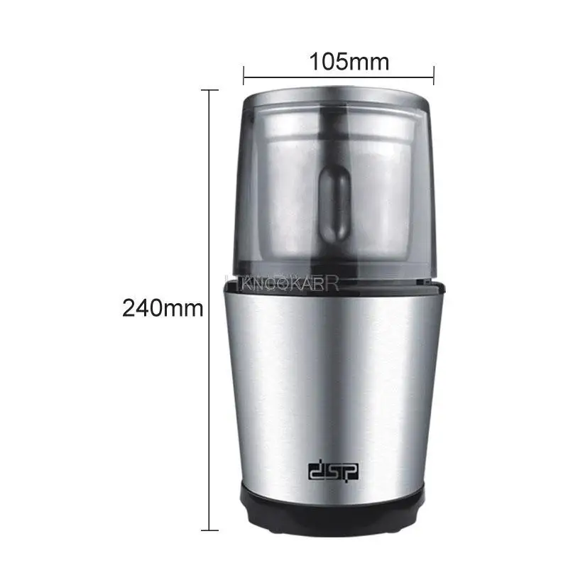 مطحنة قهوة صغيرة الحجم من الفولاذ المقاوم للصدأ محمولة مطحنة قهوة أوتوماتيكية