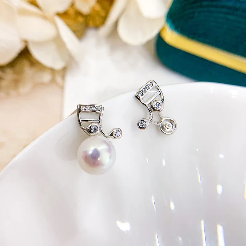 

Classic Drop Earrings Settings Real S925 Sterling Silver Earrings Jewelry Making Components