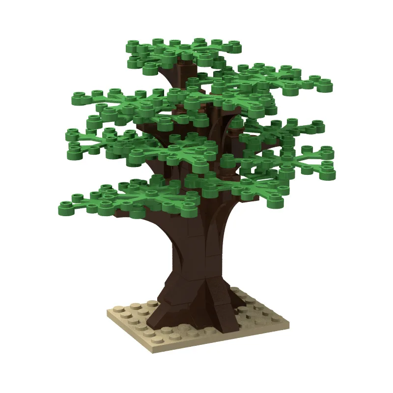 Small Particle Building Block Model The Tree 52PCs Plant Landscape  Contain instructions Compatible with LEGO Building Blocks