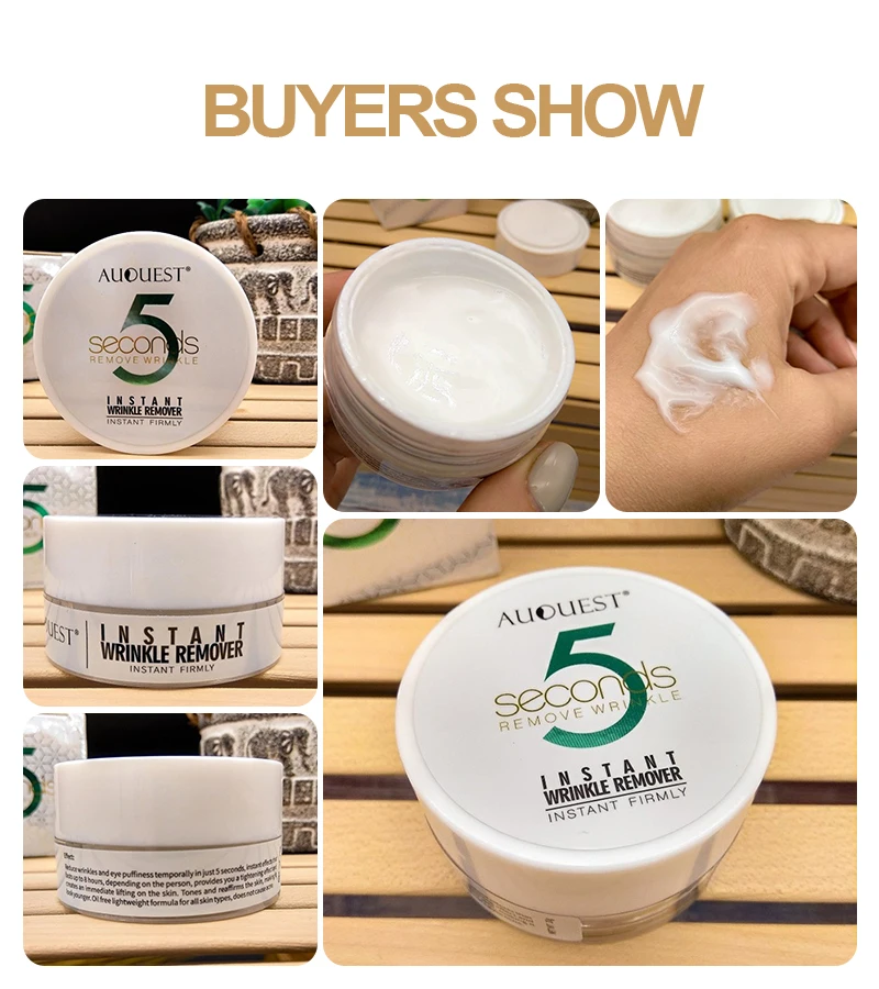 AUQUEST 5 ثانية الفورية المضادة للتجاعيد كريم بحزم مكافحة الشيخوخة ترطيب تتلاشى الخطوط الدقيقة الوجه كريم الجمال الصحة العناية بالبشرة