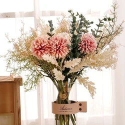 Artificial Dandelion Flowers Centerpieces for Tables Home Living Room Decor Fake Pampas Grass Wedding Arrangement Bridal Bouquet