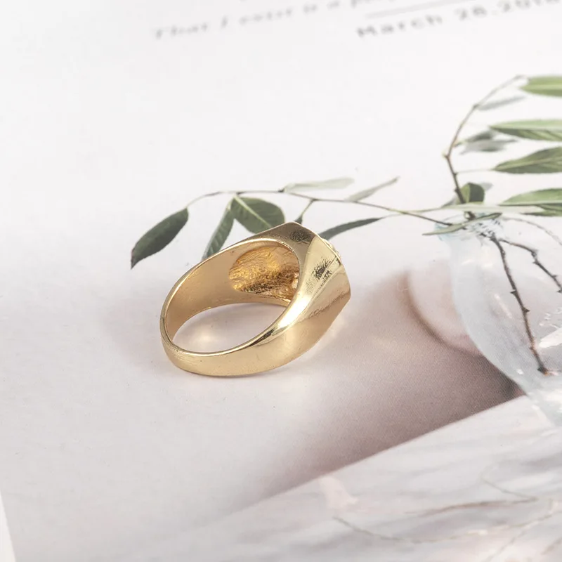 2021 بالجملة 1 قطعة النساء والرجال ريترو الهيب هوب الحيوان نمط الأسد طوق رأس الاستبداد البنصر مجوهرات الأزياء #6