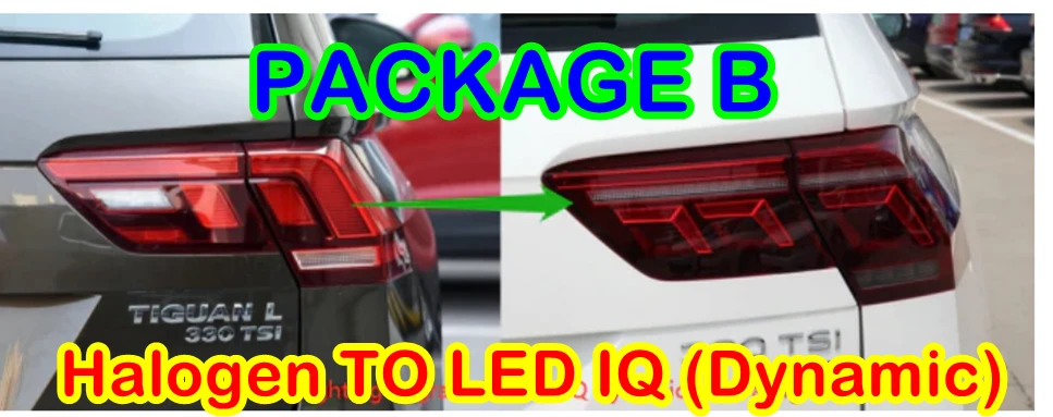 FOR VW Tiguan MK2 Halogen to Upgrade new flow dynamic effect LED Dynamic Sequential taillight cable wire Harness adapter