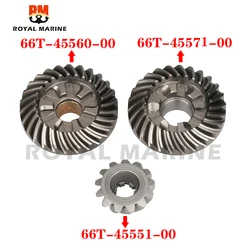 Gear Kit 66T-45560 66T-45551 66T-45571 For Yamaha Outboard Motor 2T 40HP 40X Forward Reverse Pinion fit Parsun Hidea 40HP