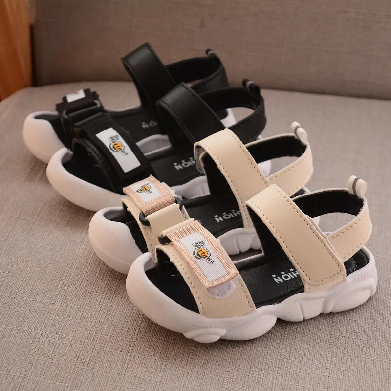 Korean summer children's shoes new boys soft bottom beach shoes male baby Baotou sports casual sandals