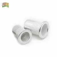 50 Uds 20 piezas M3 M4 M5 M6 M8 M10 M12 tuerca de aleación de aluminio cabeza plana remache roscado inserto tuerca de remache