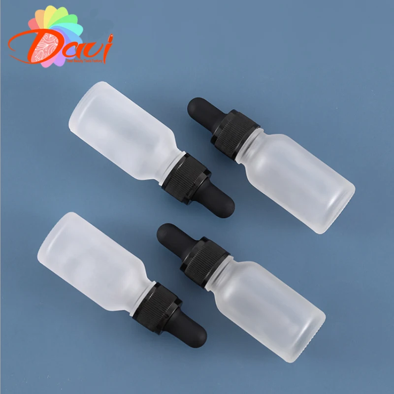 1PC Refill Frosted Glas Dropper Flasche Kräuter Essenz Massage Öle Serum Parfüm Aroma Flüssigkeit Pipette Nachfüllbar – Detail 6