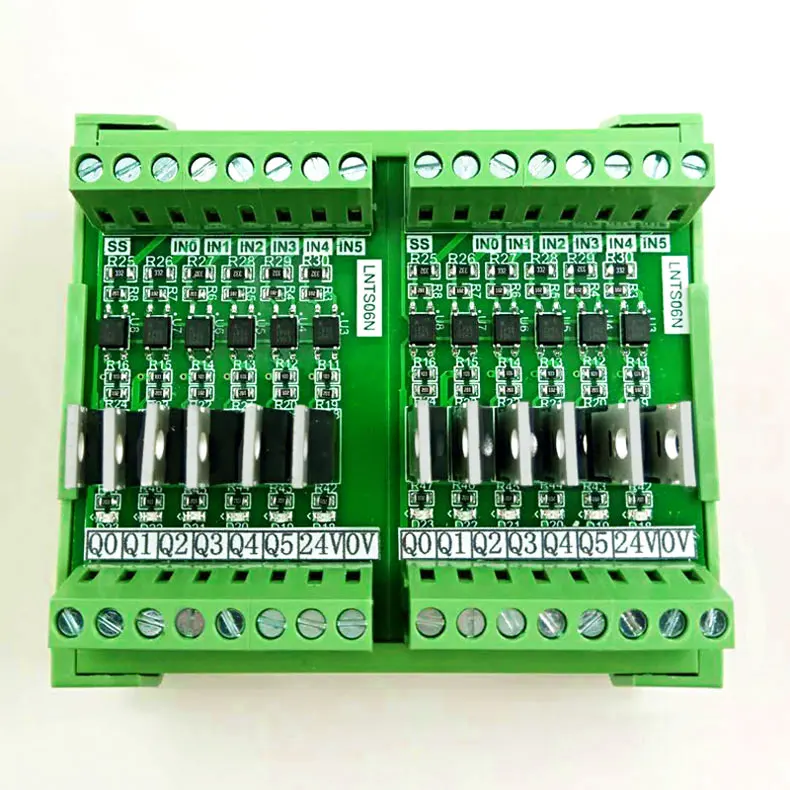 12-channel PLC Output Amplifier Board Input General-purpose Output PNP 5V 12-24V Transistor Board Protection Board