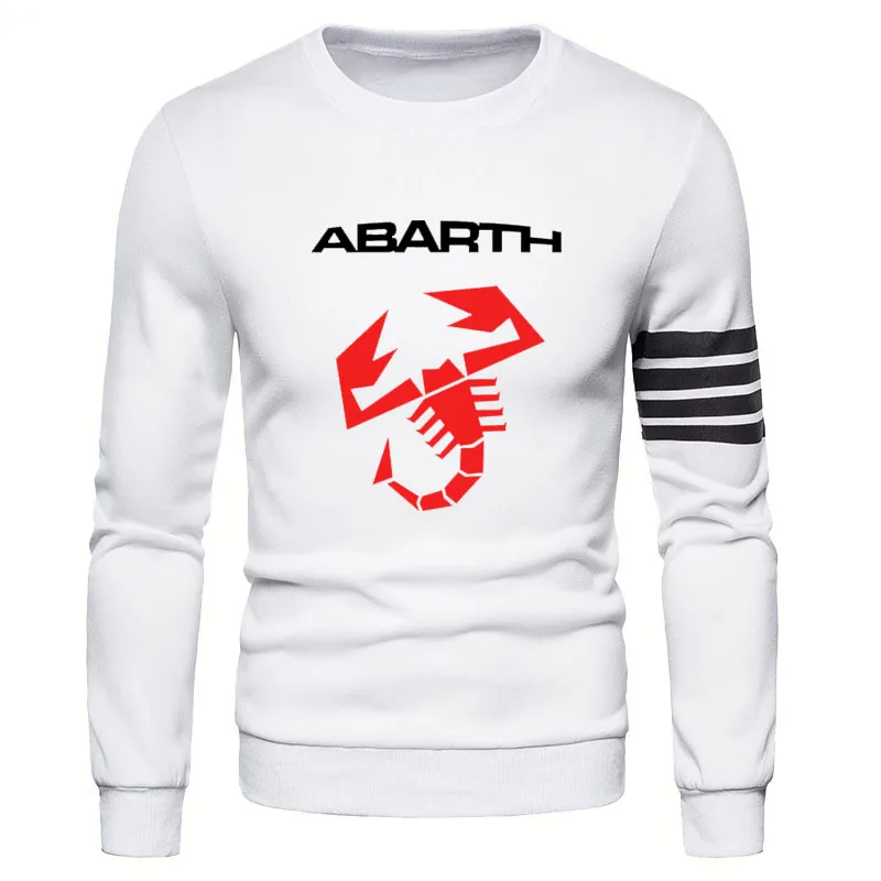 Fashion Casual Abarth Car Logo Printing Spring Autumn Splicing Men's Sweatshirt Cotton Harajuku High Quality Men hoodie