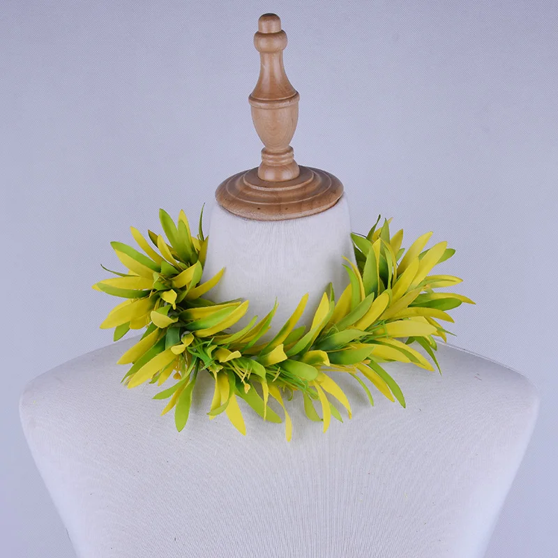 

Free Shipping HL0004C-2 50Pcs/lot 5Colors 50Cm Artificial Velvet Spider Lily Neck Lei Tropical Hawaii Floral Headwear Wholesale