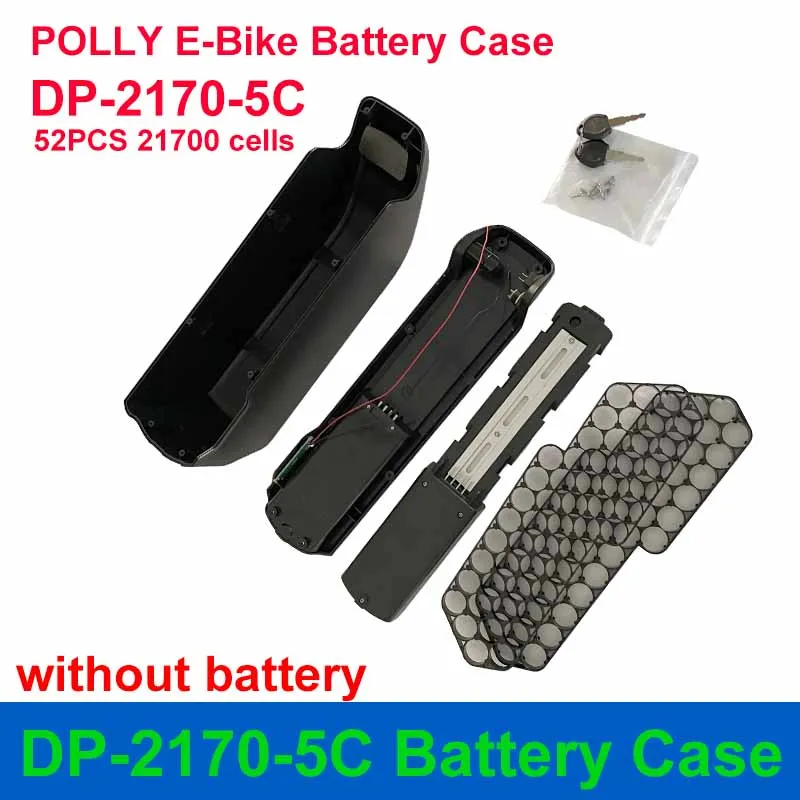 REENTION POLLY DP-2170-5C Batterie Cas Accessoires 36V 48V Boîte Nickel Bande BMS 52PCS 21700 Cellules pour DIY DP-5C E-Bike Batterie