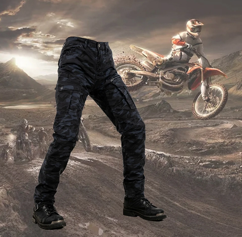 

2022 NEW Black Motorcycle Pants Men Moto Protective Gear Riding Touring Motorbike Trousers Motocross Pant