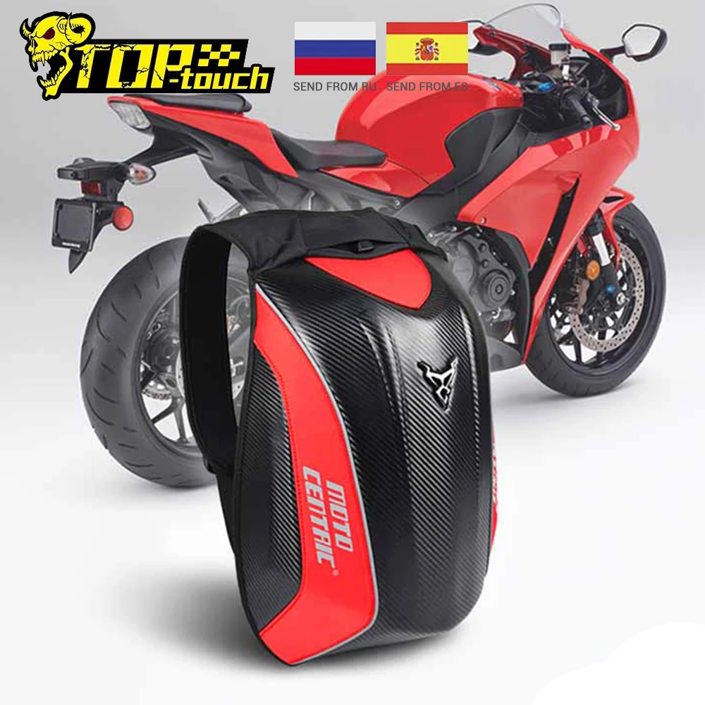 

Motorcycle Backpack Waterproof Motorbike Helmet Motos Bag Carbon Fiber Moto Touring Luggage High Capacity Motocross Bike Bag