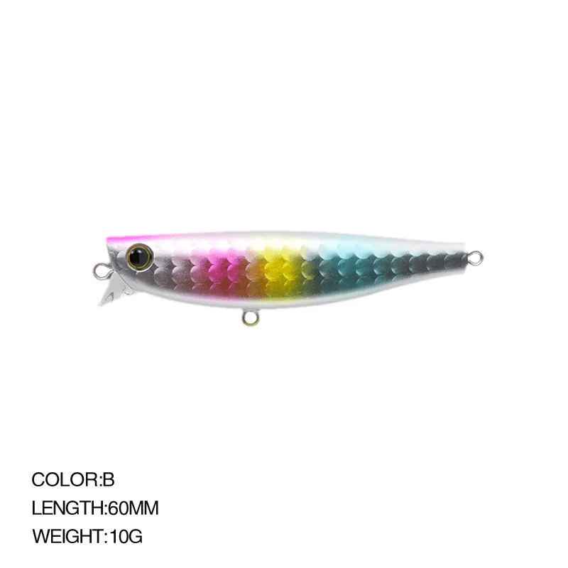 الصيد السحر 2021 غرق البلمة 60 مللي متر 10 جرام قوية السنانير الاصطناعي الصلب Ima P-ce 60s Jerkbait Wobblers سمك السلمون المرقط الصيد