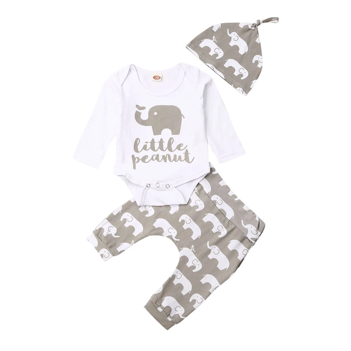 Lioraitiin 0-24M Cute Infant Baby Boys Girls Clothes Cotton Animal Romper Pants Legging Outfits Clothes