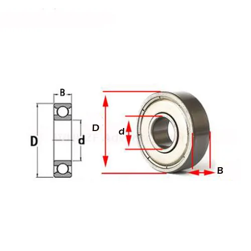 689ZZW4 Bearing 10PCS 9x17x4 mm ABEC-1 Miniature 689Z Ball Bearings 618/9ZZ 689 Z ZZ