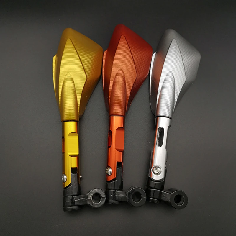 motorcycle scooter electric car CNC modified rearview mirror For Yamaha Honda sports car mirror aluminum alloy inverted mirror