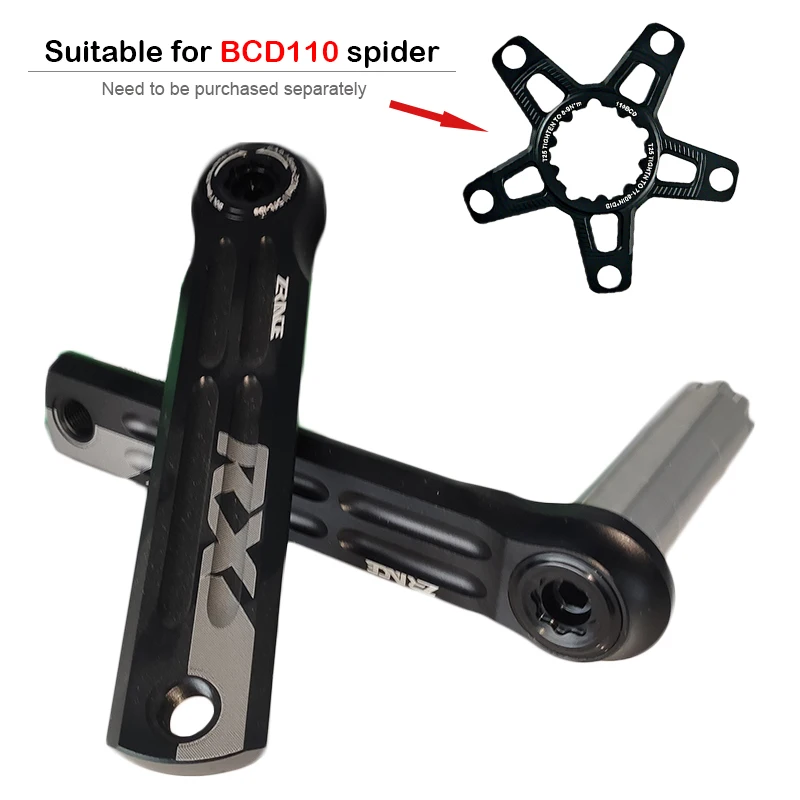 Road Bicycle Crank BCD110 Without Crankset Compatible with All 10-12s Chains and BSADUB Shaft Diameter 28.99mm for Sram