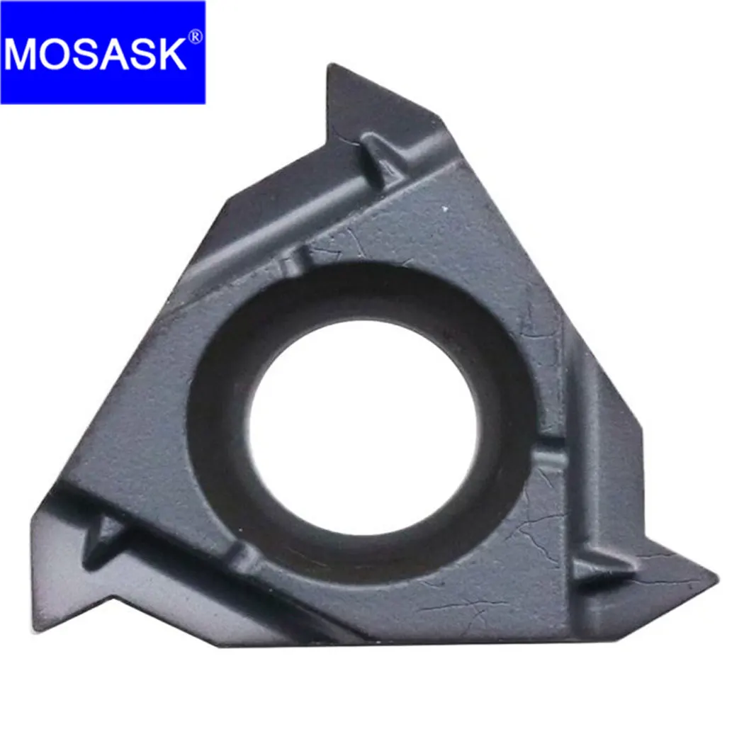 Imagem -02 - Mosask-inserções de Carboneto de Tungstênio Rosqueamento Interno Usinagem de Processamento Geral Aço Inoxidável 06 08 11 16 ir A60 Zp10 10 Pcs