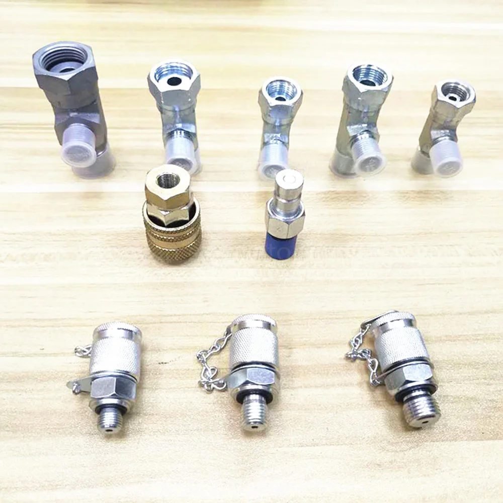 Excavator Parts For Repair Special Test Hydraulic Pump Pipe Pilot Pressure Tee Quick Coupling