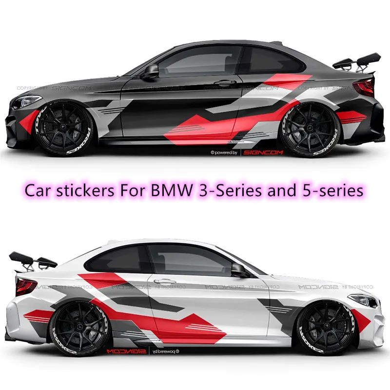 2pcs Car Stickers Sticker Stickers Auto Vinyl Trim Decals For Bmw E46 3 Series E30 E34 E36 E39 E60 E70 E87 E90 Car Accessories