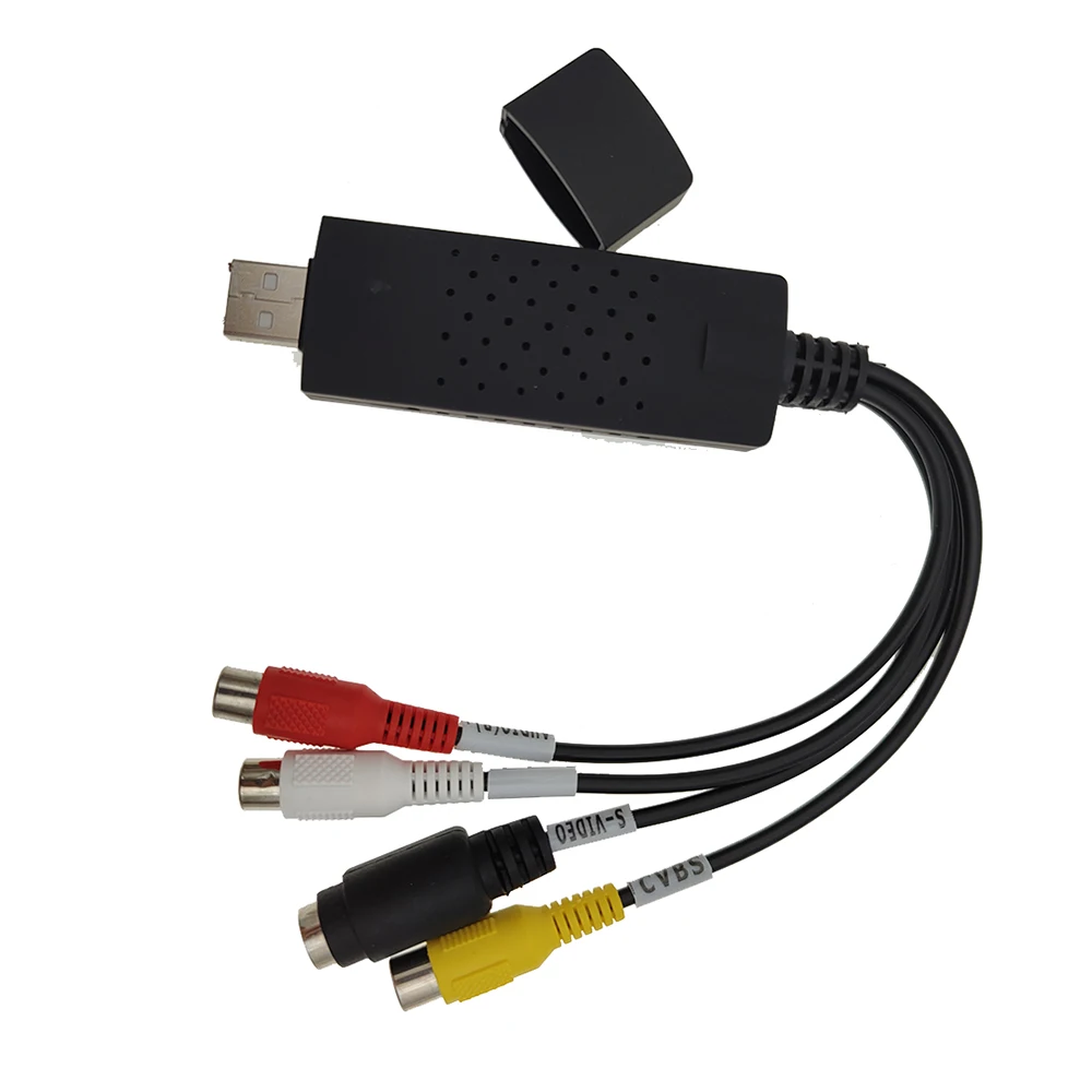 VHS to Digital Converter USB 2.0 Video Converter Audio Capture Card VHS Box VHS VCR TV to Digital Converter For Win 7/8/10