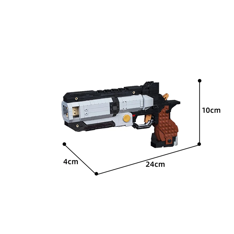 MOC-39617 Revolver Model Building Blocks Simulation Toy Gun Model Military Weapon Bricks Cool Shooting Game Education Toys Boys