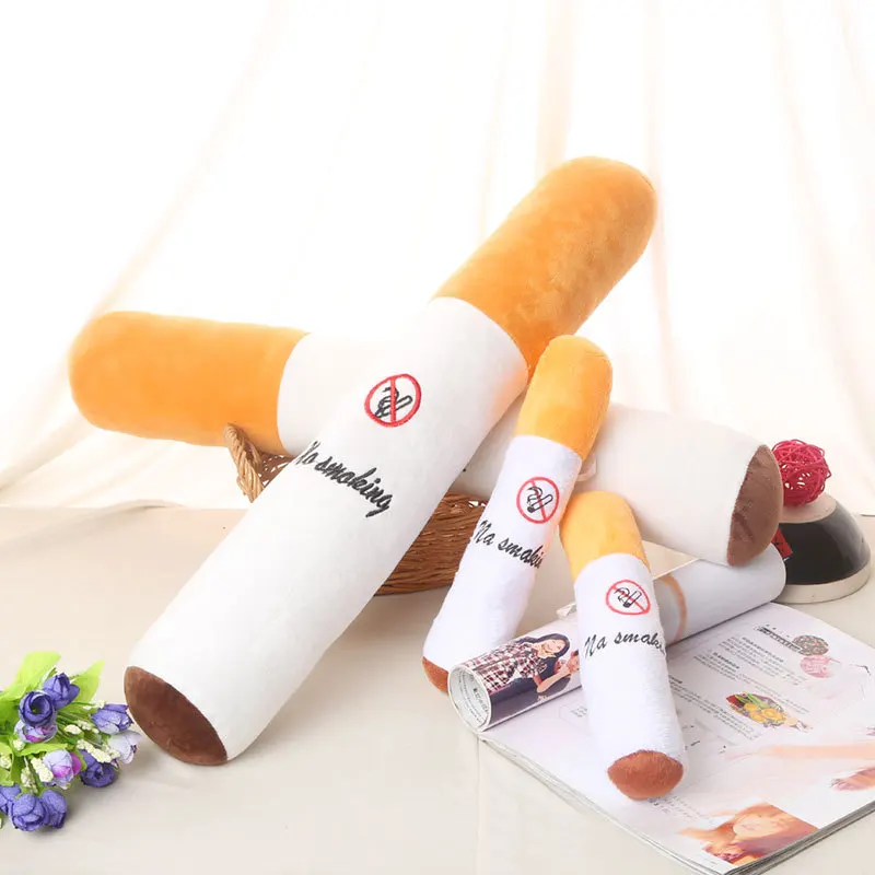30-110 cm Lustige Rauchen Zylindrische Schlaf Zigarette Kissen Smulation Plüsch Spielzeug Mode Freund Geburtstag Geschenk – Detail 4