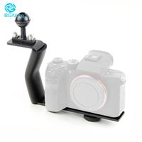 BGNing Diving Tray Z Shape Handle Mount with Base Adapter Lightweight Single Handle Ball Extension Diving Bracket for SLR Camera