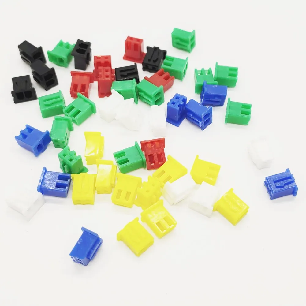 10 Sets XH2.54 Connector Kits 2.54mm Pitch 2P Straigh Pin Header+Housing+Crimp 6 Colors Available