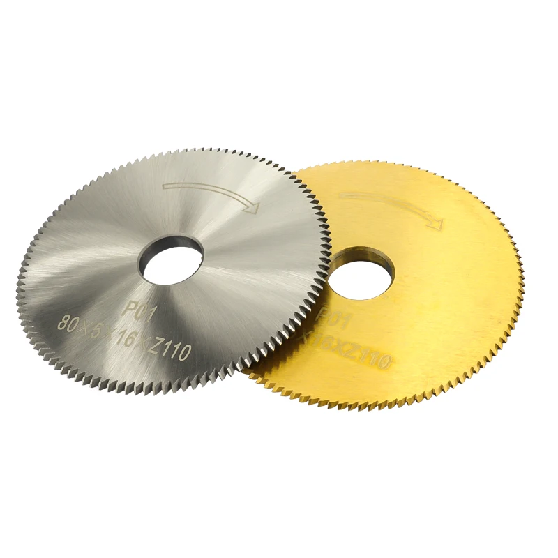 CMCP 1pc P01 80x5x16x100T HSS Key Cutting Machine Blade Titanium Coated Saw Blade For Horizontal Key Machine Key Cutting Disc