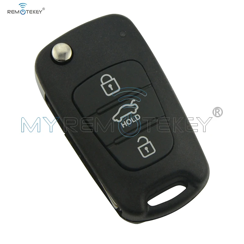 Remtekey Flip Remote Key With 46chip 3 Button TOY48 434Mhz For Hyundai I20 I30 Folding Car Key