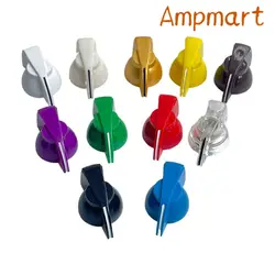 32X14MM Plastic Flat Chicken Head Knob Guitar Effector Potentiometer Knob Power Amplifier Speaker Tone Knob Inner Hole 6.4mm