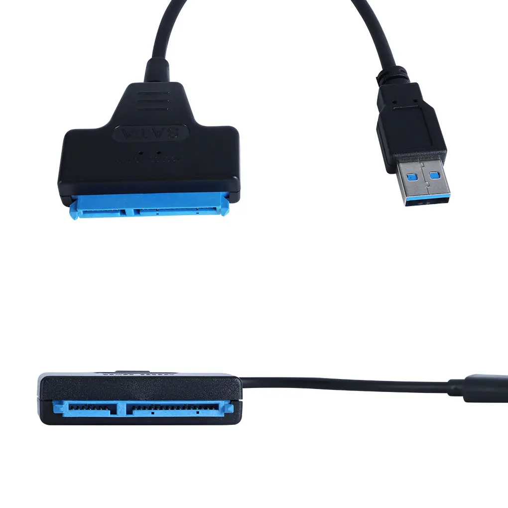 Usb 3.0 sata 3 cabo sata para usb 3.0 adaptador até 6 gbps suporte para 2.5 Polegada externo ssd hdd disco rígido 22 pinos cabo sata iii