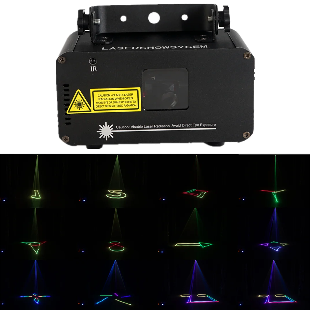 

680mW RGB Color DMX Beam Projector Stage Sound Activated Scan Laser Music Light effect Disco DJ Home Party Scanner Lighting