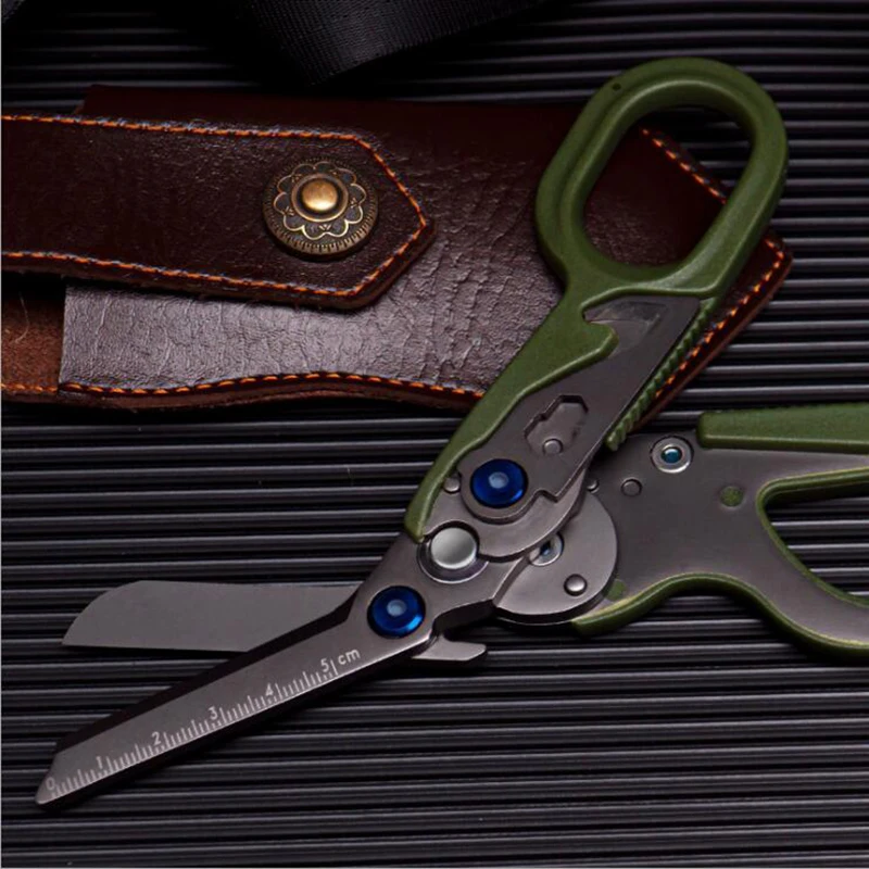 first aid tool combination Scissors CAT MOLLE system Tactical EMT Medical Scissors Wilderness First Aid Folding scissors SOS