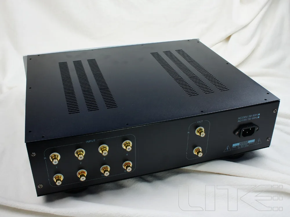 Novo preamp universal chassis amplificador gabinete preamp caso power amp caixa de prata preto dourado