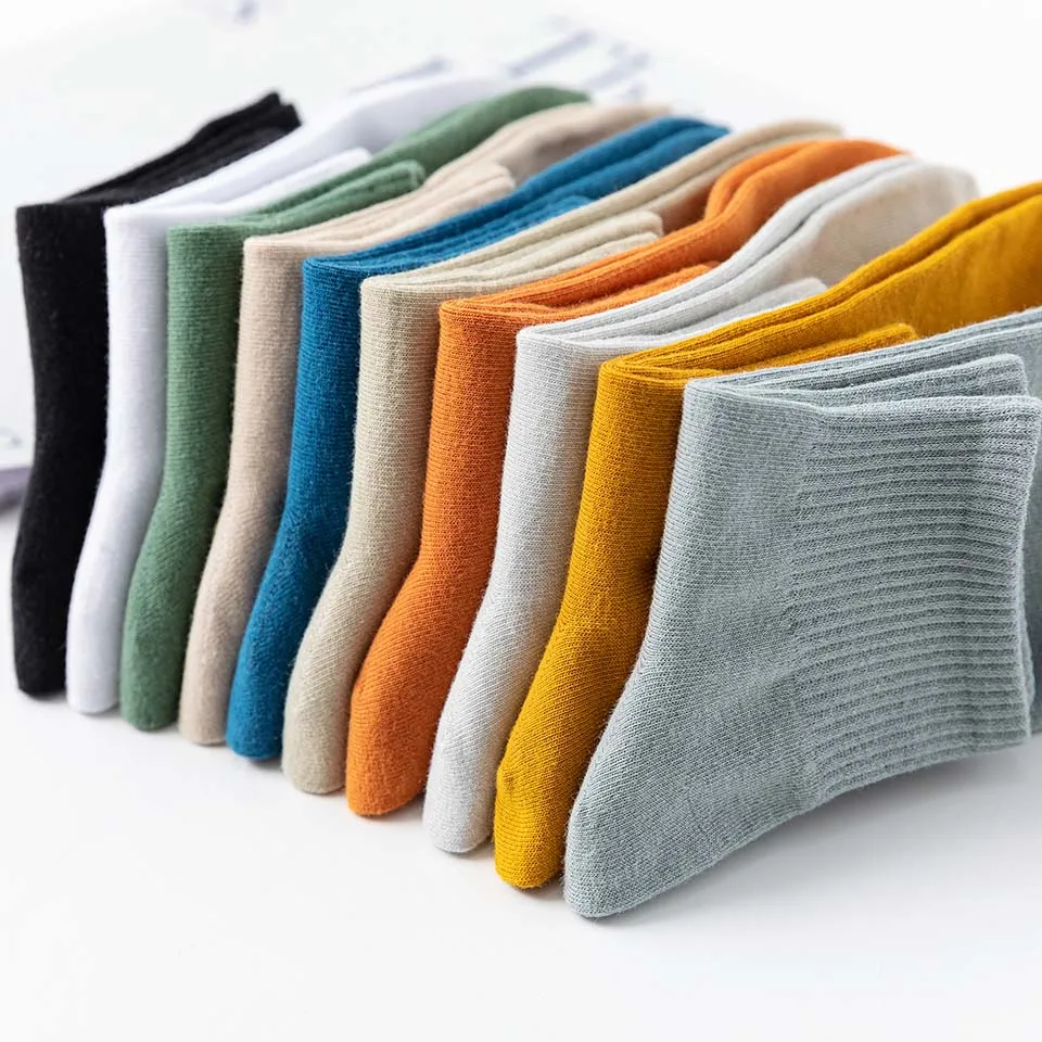 Men Ankle Cotton Socks Breathable Short Man Socks Casual Black Socks White Sports Sock 5 Pair