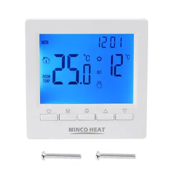 LCD gas boiler thermostat 3A weekly programmable room heating temperature controller 86x86mm ME83L drop ship