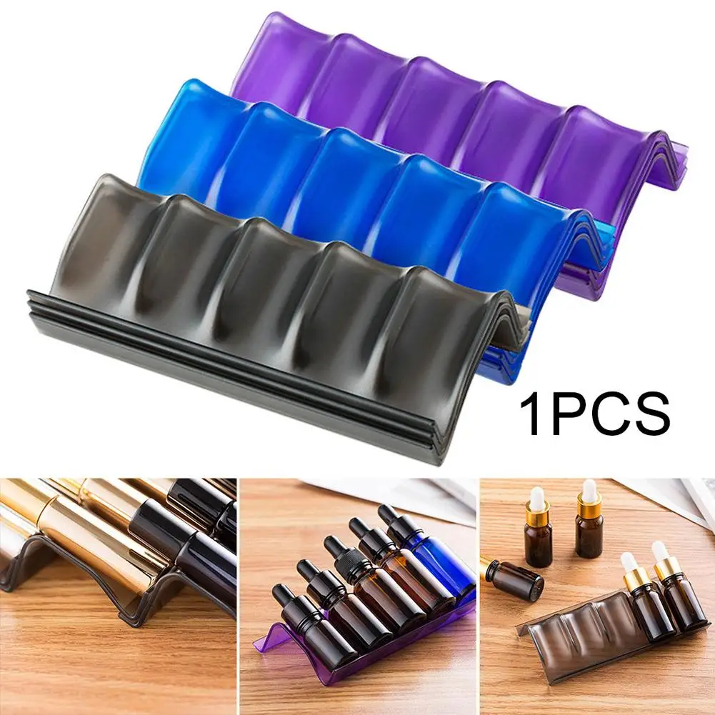 

5 Slots Essential Oil Bottle Display Stand Holder Home Storage Rack Aromatherapy Perfume Essential Oil Display Storage Organizer