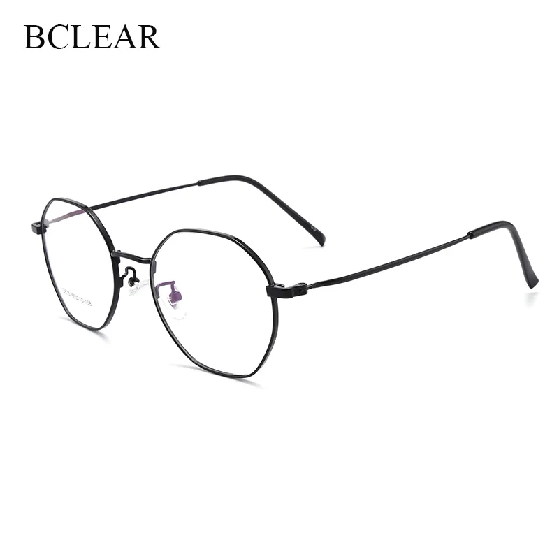 BCLEAR Fashion Design Metal Ladies Glasses Frame Classic Retro Men Prescription Optical Glasses 2020 New Arrival Unisex Eyeglass